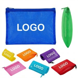 A4 Document & Stationery Organizer Bag - Waterproof PVC with Mesh Pocket