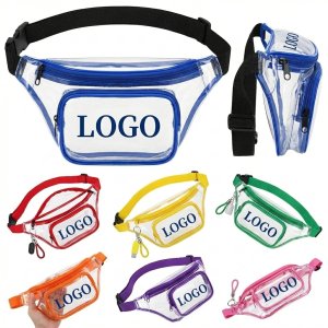 Transparent PVC Utility Bag - Waist Pack, Chest Bag & Shoulder Bag